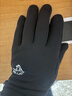 伯希和（Pelliot）戶(hù)外騎行手套男秋冬季抓絨登山御寒保暖五指手套女105431003黑M 曬單實(shí)拍圖