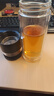 京東京造玻璃杯 全能茶水分離杯 泡茶杯雙層泡茶分離杯子男士鉆石黑330ml 曬單實(shí)拍圖