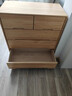 眾恩斗柜實(shí)木收納柜家用臥室多層儲物柜客廳靠墻五斗柜現代簡(jiǎn)約抽屜柜 原木色 【四層五抽】寬50*高86*深40 曬單實(shí)拍圖