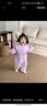 湯尼倍兒嬰兒連體衣恒溫棉衣女寶寶加厚秋冬季棉服外出嬰幼兒棉襖 淺紫色 73cm 曬單實(shí)拍圖