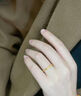中國珠寶莫比烏斯環(huán)黃金戒指女999足金開(kāi)口戒新年情人節禮物送女朋友 金重約1.8g【足金戒指】 曬單實(shí)拍圖