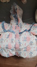 瑪米瑪卡（MOMOCO）兒童羽絨服女童冬季保暖外套可愛(ài)花邊帶帽時(shí)尚羽絨服 粉色 110 曬單實(shí)拍圖
