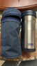 膳魔師（THERMOS）保溫杯泡茶杯水杯自帶原裝杯套不銹鋼杯子帶茶漏JML-371F 330ml深藍色-BL 曬單實(shí)拍圖