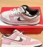 耐克女子輕便皮面運動(dòng)鞋冬季平底膠底板鞋NIKE DUNK LOW HV1799 161帆白/釉粉/帆白/巴洛克棕 38 曬單實(shí)拍圖
