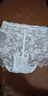 莫代爾蕾絲內褲女翹臀提臀鏤空透氣無(wú)痕純-棉襠中腰夏季薄款三角短褲 白色+黑色(2.條裝) XL 120-140斤 曬單實(shí)拍圖