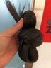 曉色低丸子頭假發(fā)發(fā)圈雞毛抓夾盤(pán)發(fā)發(fā)包造型蓬松后腦勺花苞頭假發(fā)發(fā)飾 F3705棕黑色流蘇丸子假發(fā)抓夾 曬單實(shí)拍圖