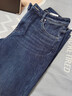 Lee25秋冬新427標準喇叭加厚加絨深藍女保暖牛仔褲 深藍色 27 曬單實(shí)拍圖