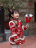 木木屋（mumuwu）童裝女童連衣裙加絨秋冬季兒童旗袍裙喜慶拜年服中國風(fēng)寶寶過(guò)年服 紅色旗袍 150 適合140-150cm年齡11-12歲 曬單實(shí)拍圖