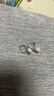 老銀匠s925銀淡水珍珠耳圈女小耳扣送女朋友養耳洞七夕節禮物珍珠銀耳圈 曬單實(shí)拍圖