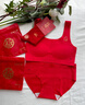 COCO SMART女童紅色本命年內衣套裝2025馬年禮物兒童少女發(fā)育期文胸背心15歲 曬單實(shí)拍圖