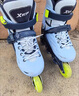 特步輪滑鞋兒童溜冰鞋女童初學(xué)套裝男女生中小學(xué)滑冰鞋滑輪鞋體育課程 天藍色升級雙芭扣閃輪-全套裝 L （適合12歲以上）平時(shí)鞋碼36-40 曬單實(shí)拍圖