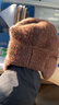 里普翎帽子男秋冬季毛絨護耳鴨舌帽男士2025新款保暖加厚防寒毛線(xiàn)針織帽 棕色 均碼（56-60cm） 曬單實(shí)拍圖
