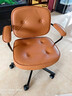 宜家（IKEA）阿勒夫耶正品人體工學(xué)椅辦公椅真皮電腦椅商務(wù)老板椅家用休閑椅 金棕色(真皮) 曬單實(shí)拍圖