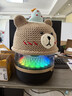 邁一壹適用哈曼卡頓琉璃4/5代音響防塵罩水晶4/5代華為soundX X4 XNEW桌面音箱編織裝飾帽罩子小熊帽配件 卡其色（生日小熊帽） 曬單實(shí)拍圖