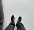 百麗男鞋商務(wù)正裝皮鞋休閑增高軟底真皮鞋10503AM0 黑色-經(jīng)典版 42 曬單實(shí)拍圖