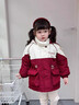 G.duck女童加絨沖風(fēng)風(fēng)衣外套冬季2025新款衣服兒童女孩加厚冬裝三合一 紅色【加絨外套】 110 cm 曬單實(shí)拍圖