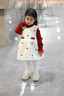 G.duck小黃鴨公主裙女童連衣裙冬季兒童加絨夾棉裙子女寶寶背心裙兩件套 圖片色 140 建議9~10歲【130-140cm】cm 曬單實(shí)拍圖