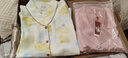 全棉時(shí)代【商場(chǎng)同款】25秋季新品【女士空氣褶皺紗家居服】睡衣親膚透氣 杏韻知秋（家居套裝） L (165) 曬單實(shí)拍圖