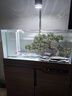 西龍溪流缸魚(yú)缸大型客廳家用超白玻璃原生態(tài)造景下濾慈鯛缸水草缸底濾 黃柚木（82*40*113CM）底濾溪流缸 曬單實(shí)拍圖