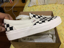 萬(wàn)斯范斯中性鞋Slip-On VR3低幫經(jīng)典帆布鞋休閑鞋 一腳蹬 棋盤(pán)格 37 曬單實(shí)拍圖