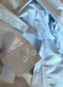 貓人長(cháng)袖襯衫女藍色職業(yè)2025秋季通勤正裝職業(yè)工作服藍襯衣淺藍色38 曬單實(shí)拍圖