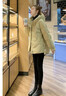 Aosijie高端品牌羽絨服女短款2025冬季新款寬松加厚保暖小個(gè)子白鴨絨外套 奶黃色 M 【105-125斤】 曬單實(shí)拍圖