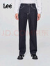 Lee寬松直筒五袋款清水洗男牛仔褲休閑潮流 曬單實(shí)拍圖