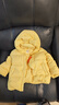 巴拉巴拉童裝寶寶羽絨服三防男童冬裝女童連帽外套萌2025新款保暖萌趣上衣 黃色鴨鴨31004-白鴨絨 100 充絨量58g 曬單實(shí)拍圖