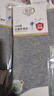 浪莎100%純棉襪子加厚女士抗菌防臭秋冬季中筒運動(dòng)耐磨新疆全棉黑保暖 【5雙淺灰】·純棉秋冬加厚 均碼 （35-39碼可穿） 曬單實(shí)拍圖