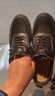 紅蜻蜓男鞋透氣休閑鞋子男士板鞋運動(dòng)小黑鞋男WXL250011X全黑43 曬單實(shí)拍圖