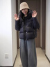 GARNUO泡芙黑色短款羽絨服女2026冬季新款小個(gè)子90白鴨絨加厚面包服外套 墨魚(yú)黑 M 【106-120斤】 曬單實(shí)拍圖