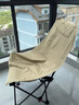 耐博佳月亮椅戶(hù)外折疊椅露營(yíng)椅子便攜式釣魚(yú)凳野餐高背躺椅沙灘椅 卡其色【加厚頭枕】高靠背90CM 曬單實(shí)拍圖