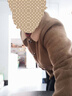中老年人女裝媽媽裝毛呢子外套洋氣大衣服秋冬季50-60歲洋氣新款 咖色 加絨 3XL 建議120-135斤 曬單實(shí)拍圖