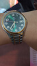 上海（SHANGHAI）手表男款 國民系列 夜光雙歷男士自動(dòng)機械表 SH011 單歷間金綠 曬單實(shí)拍圖