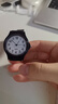 【靜音走時(shí)】學(xué)霸考試專(zhuān)用手表男女款學(xué)生兒童簡(jiǎn)約表盤(pán)石英手表 黑帶白盤(pán) 曬單實(shí)拍圖