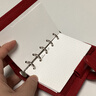 Filofax 英國進(jìn)口 finsbury A8 M5手帳本可愛(ài)便攜迷你真皮口袋型皮面網(wǎng)紅筆記本活頁(yè)本定制蓋章記事本手帳 Mini A8 | M5中國紅021732 曬單實(shí)拍圖