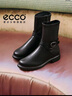 愛(ài)步（ECCO）冬季新款厚底增高顯瘦騎士靴女 都市阿姆系列222083 黑色38 曬單實(shí)拍圖
