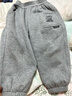 左西男童加絨褲子男孩衛褲2025新款兒童男孩長(cháng)褲潮酷運動(dòng)褲 灰色 110 曬單實(shí)拍圖