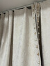 法式莫里斯花奶油風(fēng)窗簾遮光雪尼爾浪漫臥室客廳高級感2025年新款 奶油色+金球花邊-掛鉤款（當天發(fā)） 墻寬3.6-4.1米【簾高2.7m】*2片 曬單實(shí)拍圖