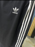阿迪達斯（adidas）三葉草官方 Adicolor三條紋男裝復古穿搭棉修身打底衫長(cháng)袖圓領(lǐng)T恤 IA4877 黑色/情侶款 XL 曬單實(shí)拍圖