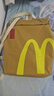 京川旭麥當勞書(shū)包背包卡通搞怪雙肩包新款小眾設計高顏值紙袋 M記背包 曬單實(shí)拍圖