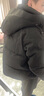 羅蒙（ROMON）羽絨服男秋冬新款白鴨絨連帽加厚保暖外套中青年潮牌面包服外套男 黑色 XL 曬單實(shí)拍圖