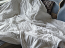 云瑾帶被套棉花被子全棉新疆棉被單人春秋被6斤180x200cm青檸薄荷 曬單實(shí)拍圖