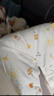 童泰嬰兒包被純棉夾棉新生兒加厚棉抱被寶寶防驚跳抱毯 米白100*100cm 曬單實(shí)拍圖
