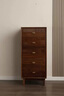 北美黑胡桃木斗柜臥室收納柜純實(shí)木五斗柜窄款客廳抽屜式邊柜子 北美黑胡桃木45*40*110五斗 曬單實(shí)拍圖