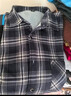 立蒙冬季男士保暖襯衫加絨加厚長(cháng)袖格子襯衣中年爸爸裝 337紅藍格XL 曬單實(shí)拍圖