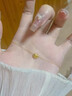 中國黃金（CHINA GOLD）足金愛(ài)心項鏈女款黃金吊墜輕奢百搭首飾情人節生日禮物送女友愛(ài)人 愛(ài)心吊墜【配S925銀鏈】  約0.1g 曬單實(shí)拍圖