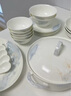 國玥景德鎮骨瓷碗盤(pán)餐具家用餐具整套簡(jiǎn)約陶瓷碗具套裝釉下彩碗筷喬遷 暮云流年56頭彩箱版 曬單實(shí)拍圖