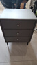 顧家家居（KUKA）時(shí)尚簡(jiǎn)約大容量三抽床頭柜臥室儲物柜子PT7857G深咖色床頭柜 曬單實(shí)拍圖