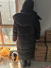 雪中飛（SNOWFLYING）羽絨服女長(cháng)款連帽收腰2025冬季新款戶(hù)外收腰保暖厚外套 黑色休閑款連帽長(cháng)款羽絨服 高端洋氣大牌小個(gè)子羽絨服 M 建議120-135斤左右 高端洋氣大牌小個(gè)子羽絨服 曬單實(shí)拍圖